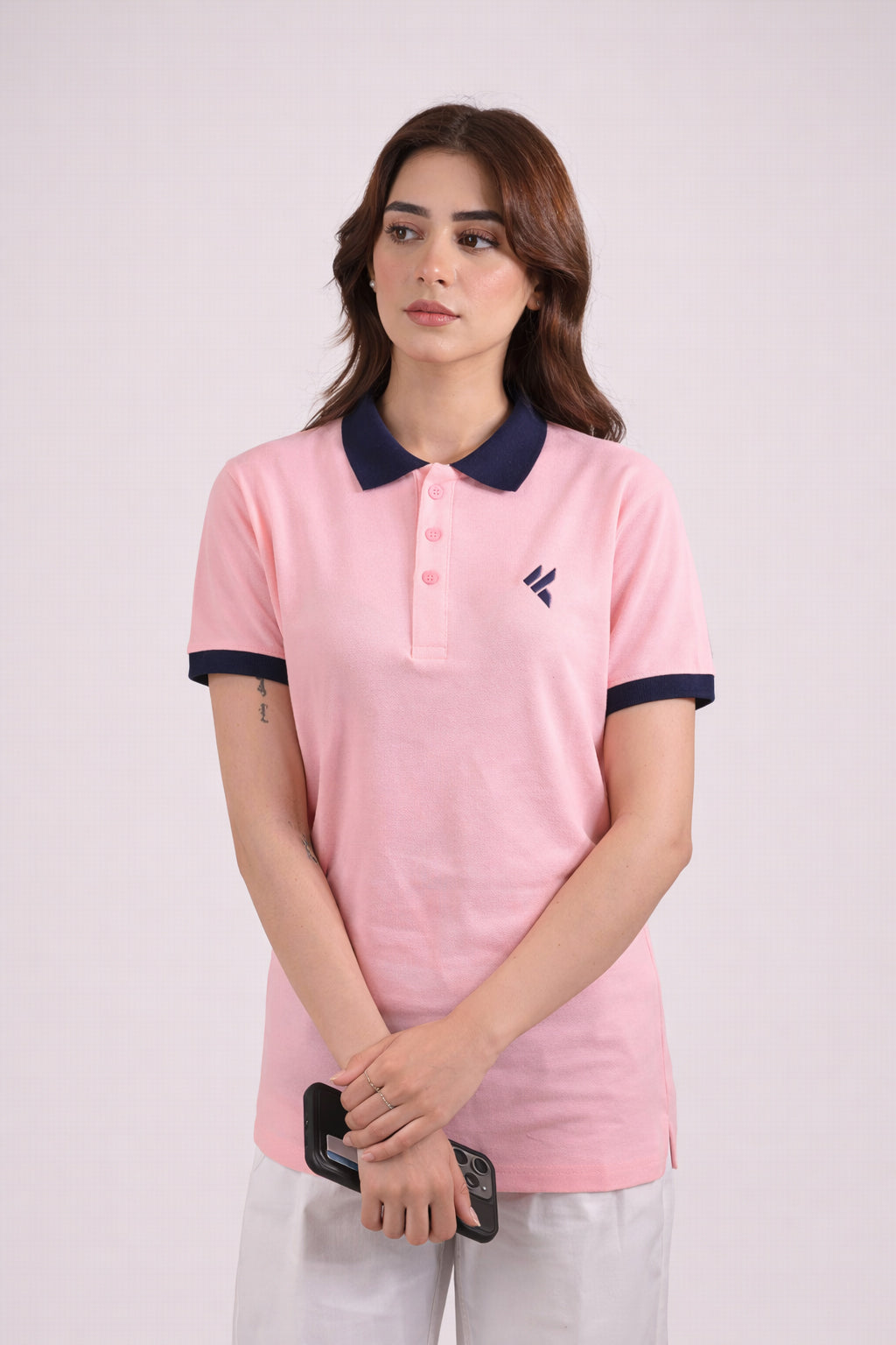 KF Light Pink Polo Shirt - L