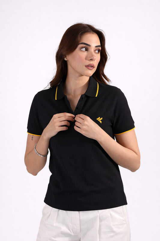 KF Black Polo Shirt - L