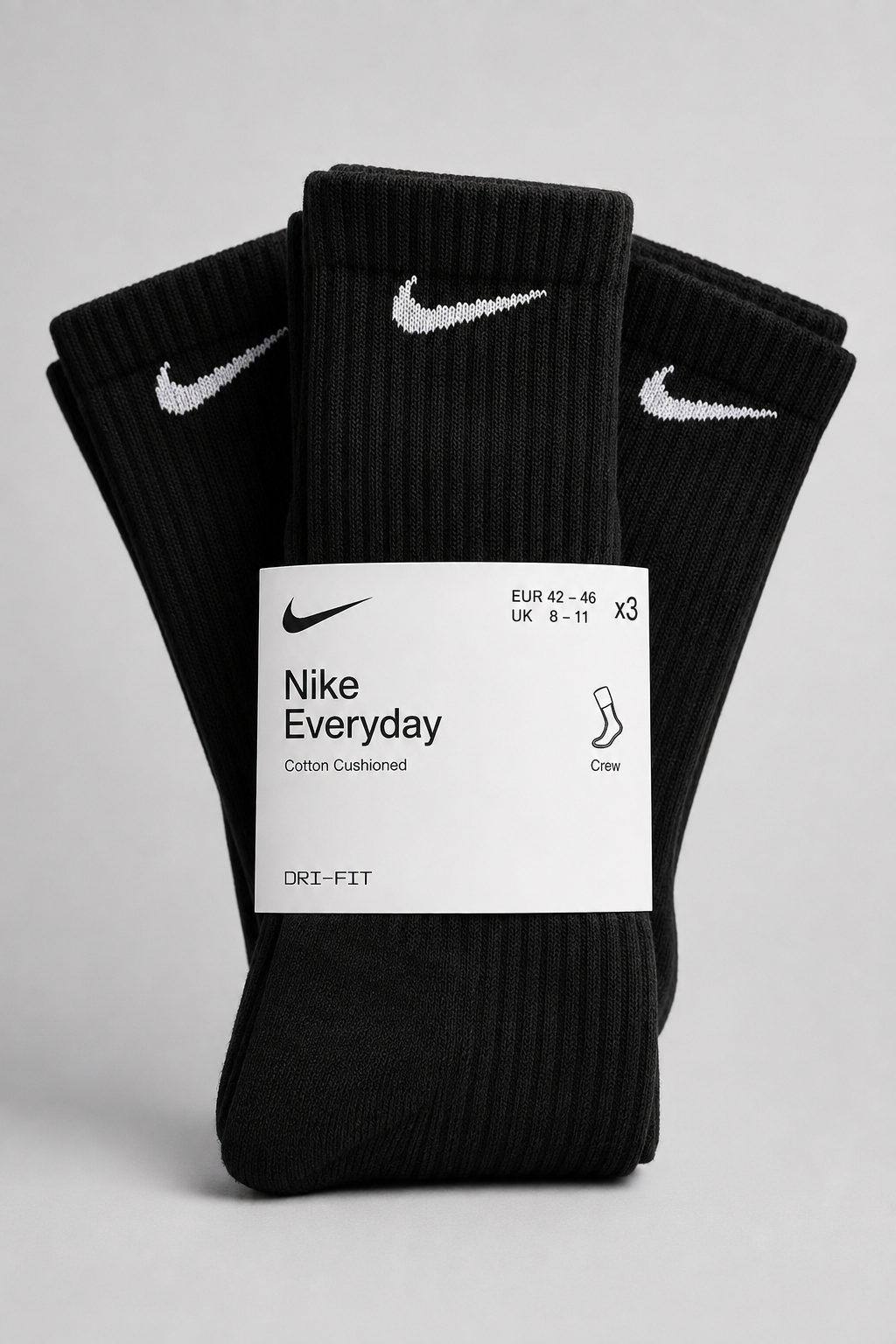 Nike black crew socks pack of 3 - image 4