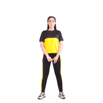 NIK Black & Yellow Dri-Fit Tracksuit - L